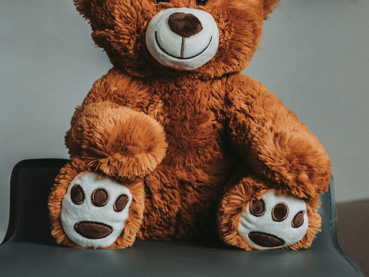 Peluche géante ourson 80 cm